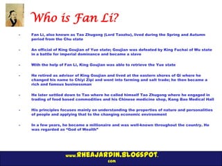 Fan li special report | PPTX