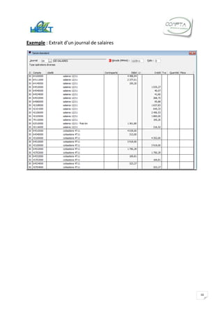 Exemple : Extrait d’un journal de salaires




                                             16
 