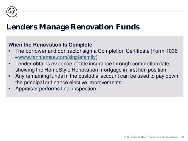 Fannie Mae Homestyle Renovation and Energy Loan Programs