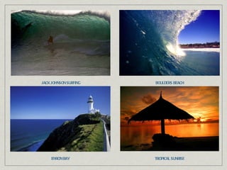 JACK JOHNSON SURFING BOULDERS BEACH BYRON BAY TROPICAL SUNRISE 