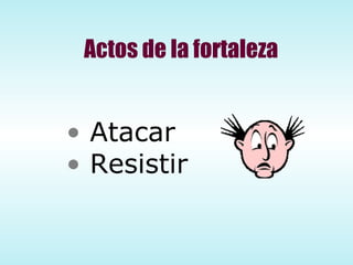 Actos de la fortaleza Atacar Resistir 