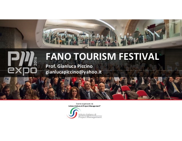 Project management nella scuola - Fano tourism festival