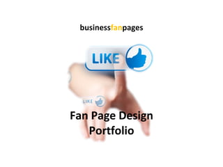 Fan Page Design Portfolio business fan pages 