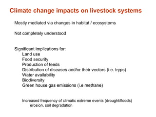 Livestock development in a changing climate