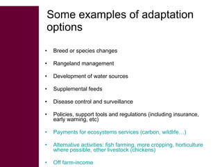 Livestock development in a changing climate