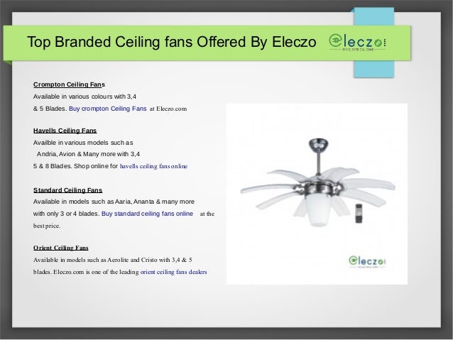 Buy Electric Fan