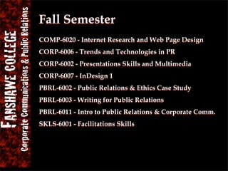 Fanshawe CC & PR Orientation 08