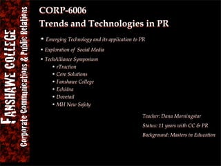 Fanshawe CC & PR Orientation 08