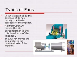 explanation shortly about fans in power plants | PDF