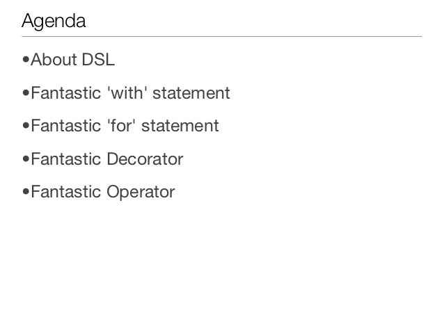 python dsl