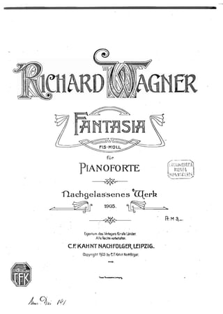Fantasia Para Piano De Wagner