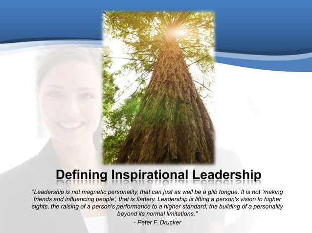 Capstone. Inspirational Leadership | PPT