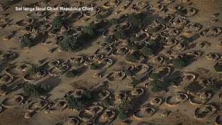 Sat langa lacul Chad. Republica Chad.
 