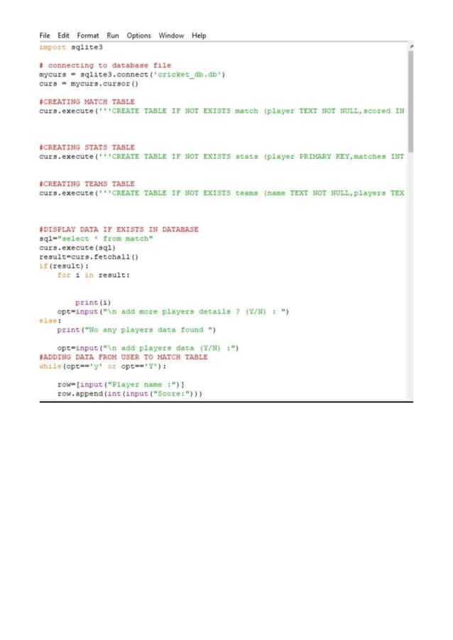 Fantasy cricket game using python(intershala project) | PDF ...