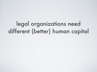 Three Types of Lawyers
(as described by paul lippe)
 