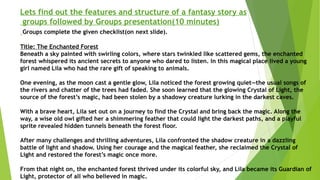 Fantasy Story writing with examples and c | PPTX
