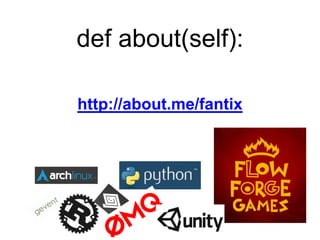 def about(self):
http://about.me/fantix
 