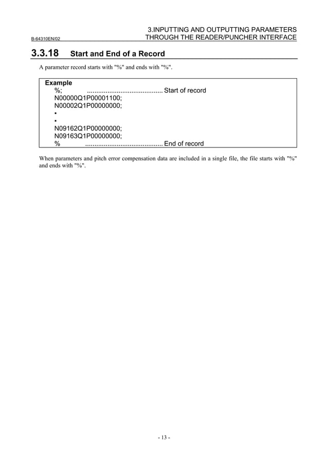 FANUC PARAMETER TOOL OFFSET HELP visual data 4