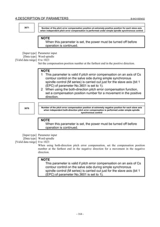 Fanuc 0i parameter manual CNC milling machine