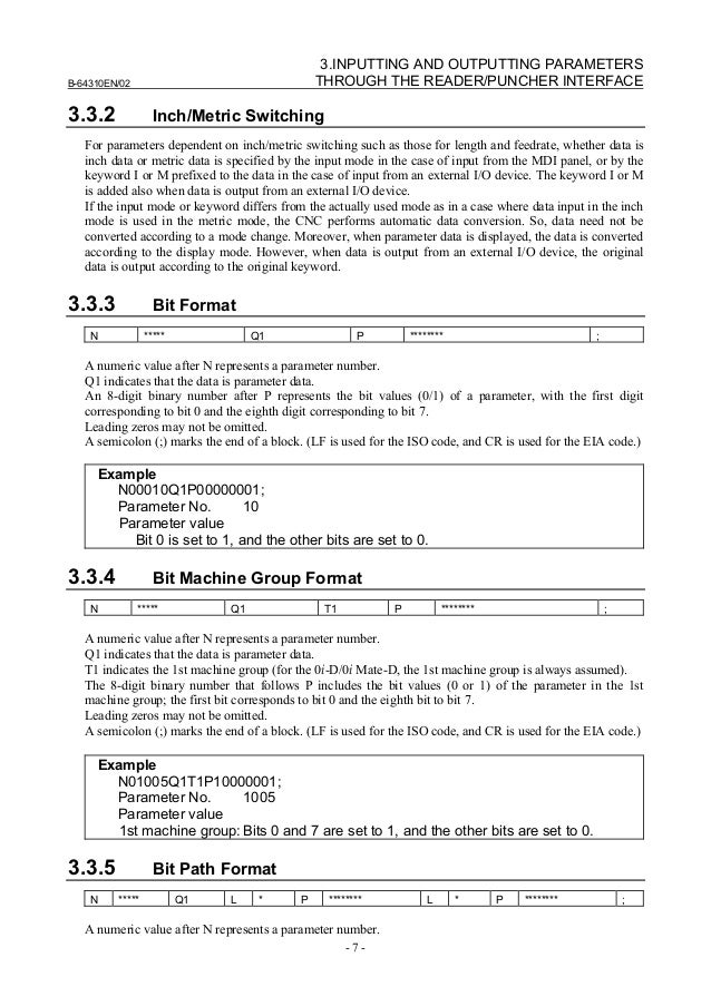 Fanuc Otc Parameter Manual