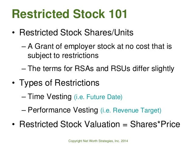 What is the difference between restricted stock units and stock options