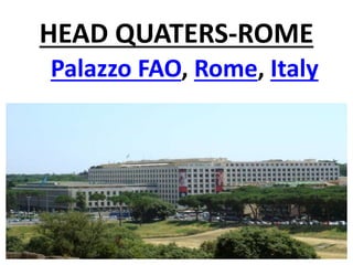 FOOD & AGRICULTURAL ORGANIZATION | PPTX