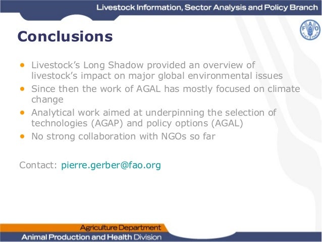 Livestock's long shadow environmental issues and options citation