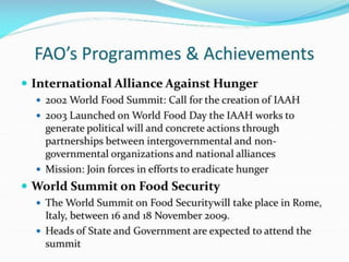 food and agricultural organization (FAO) | PDF