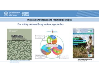Kakoli Ghosh, Coordinator of Strategic Program on Sustainable Agriculture Management Team, Food and Agriculture Organisation (FAO) Slide 15