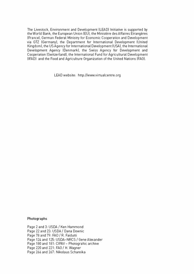 Livestock's long shadow environmental issues and options citation