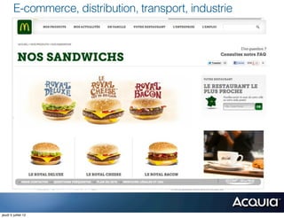 E-commerce, distribution, transport, industrie




jeudi 5 juillet 12
 