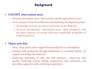BackgroundFAO/SFE intervention areas
