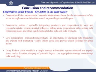 Dairy Value Chain Development In Ethiopia: The Experience of FAO
