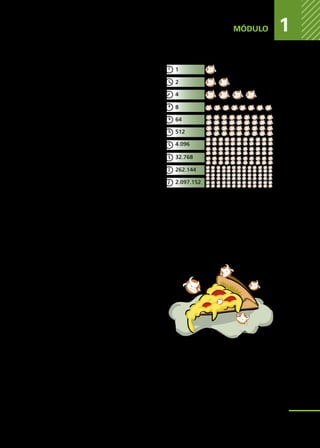 PELIGROS
DE
LOS
ALIMENTOS
MÓDULO 1
Las bacterias son microorga-
nismos que poseen una ex-
celente capacidad de repro-
ducción y hace que en pocas
horas se formen grupos o
colonias de millones de bac-
terias provocando la contami-
nación de los alimentos (en
promedio, las bacterias en
condiciones ideales son ca-
paces de duplicar su número
cada 20 minutos).
Ejemplos de peligros biológicos (5):
•	 Agentes zoonóticos que pueden entrar en la cadena alimentaria (Ej: Brucella,
Salmonella spp, priones);
•	 Patógenos transmitidos fundamentalmente por los alimentos (Ej: Listeria
monocytogenes, Trichinella, Toxoplasma, Campylobacter jejuni, Yersinia ente-
rocolitica);
•	 Patógenos resistentes a los agen-
tes antimicrobianos (Ej: Salmonella
typhimurium DT 104).
•	 Otros peligros biológicos de interés:
Staphylococcus aureus, Escherichia
coli 0157:H7
, Vibrio vulnificus, Clos-
tridium perfringens, Clostridium bo-
tulinum, Bacillus cereus, Shigella,
virus de la Hepatitis A. Y parásitos
como: Taenia solium, Taenia sagina-
ta, Anisakis simplex y gusanos rela-
cionados, entre otros.
12:00
12:20
12:40
13:00
14:00
15:00
16:00
17:00
18:00
19:00
1
2
4
8
64
512
4.096
32.768
262.144
2.097.152
La imagen considera que la pizza ha sufrido un
alto tiempo de exposición a las condiciones
ideales para la multiplicación bacteriana.
13
 