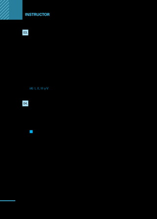 Manual
para
manipuladores
de
alimentos
88
Instructor
03.	 Dentro de los peligros químicos, se pueden distinguir los siguientes
ejemplos:
I.	 Sustancias toxicas naturales.
II.	 Contaminantes industriales y ambientales.
III.	 Residuos agrícolas.
IV.	 Pedazos de vidrio.
V.	 Sustancias toxicas que pasan del envasado a los alimentos.
Alternativas:
(1)	 Solo I
(2)	 Solo II
(3)	 I, II y IV
(4)	 I, II, III y V
(5)	 Todas las anteriores
04.	 Las bacterias son los microorganismos que tienen un mayor impacto
sobre la inocuidad de los alimentos, ya que poseen una excelente
capacidad de reproducción y hace que en pocas horas se formen
grupos o colonias de millones de bacterias provocando la
contaminación. En promedio, las bacterias en condiciones ideales
son capaces de duplicar su número cada 20 minutos.
Q
Q Verdadero
F
F Falso
Justifique:
 