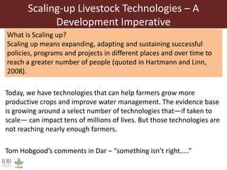 Training Workshop and Capacity Building on Proven Livestock Technology in Eastern Africa