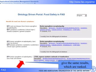 give the same results, which are ranked. 