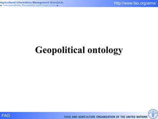Geopolitical ontology 