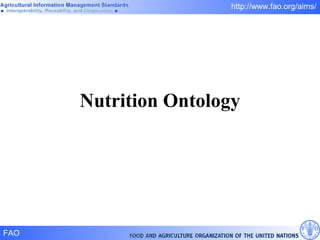 Nutrition Ontology 