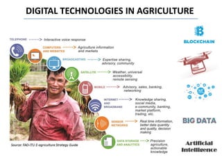 DIGITAL TECHNOLOGIES IN AGRICULTURE
Artificial
Intelligence
 