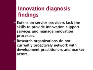Enhancing livelihoods of poor livestock keepers through increasing use of fodder: Ethiopia Report on Output 1 - Mechanisms for strengthening and/or establishing multi-stakeholder alliances that enable scaling up and out of fodder technologies