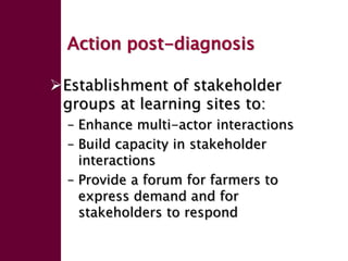 Enhancing livelihoods of poor livestock keepers through increasing use of fodder: Ethiopia Report on Output 1 - Mechanisms for strengthening and/or establishing multi-stakeholder alliances that enable scaling up and out of fodder technologies