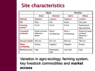 Enhancing livelihoods of poor livestock keepers through increasing use of fodder: Ethiopia Report on Output 1 - Mechanisms for strengthening and/or establishing multi-stakeholder alliances that enable scaling up and out of fodder technologies