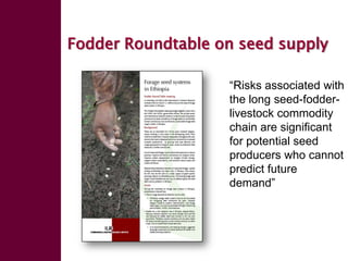 Enhancing livelihoods of poor livestock keepers through increasing use of fodder: Ethiopia Report on Output 2 - Options for effective delivery systems