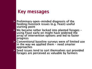 Enhancing livelihoods of poor livestock keepers through increasing use of fodder: Ethiopia Report on Output 2 - Options for effective delivery systems