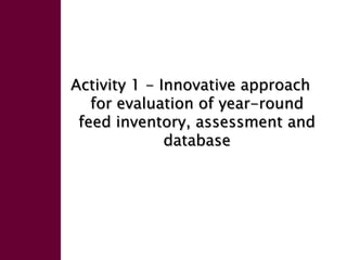 Enhancing livelihoods of poor livestock keepers through increasing use of fodder: Ethiopia Report on Output 2 - Options for effective delivery systems