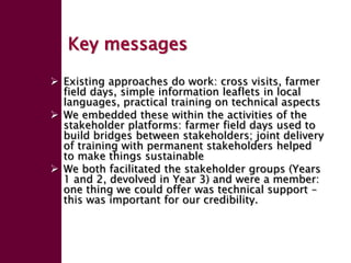 Enhancing livelihoods of poor livestock keepers through increasing use of fodder: Ethiopia Report on Output 3 - Enhanced capacity of project partners to experiment with and use fodder innovations through communication, technical information & training