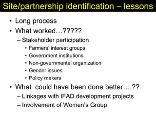 Enhancing livelihoods of poor livestock keepers through increasing use of fodder: Syria Report on Project Output 1 - Mechanisms for strengthening and/or establishing  multi-stakeholder alliances  that enable scaling up and out of fodder technologies