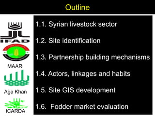 Enhancing livelihoods of poor livestock keepers through increasing use of fodder: Syria Report on Project Output 1 - Mechanisms for strengthening and/or establishing  multi-stakeholder alliances  that enable scaling up and out of fodder technologies