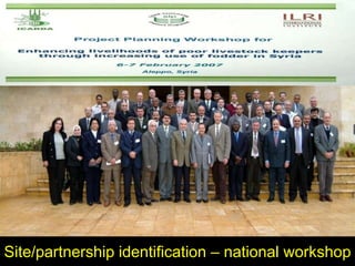 Enhancing livelihoods of poor livestock keepers through increasing use of fodder: Syria Report on Project Output 1 - Mechanisms for strengthening and/or establishing  multi-stakeholder alliances  that enable scaling up and out of fodder technologies